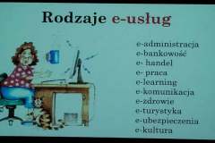 slajd „Rodzaje e-usług”