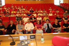 od lewej prof. Małgorzata Stawiak-Ososińska, prof. Agata Chabior, dr Agata Jopkiewicz, prof. Mirosław Babiarz , dr Anna Przygoda, dr Małgorzata Krawczyk Blicharska, prof. Ilona Żeber-Dzikowska, prof. Paulina Forma