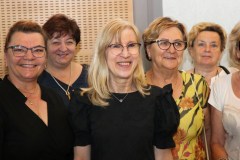 prof. Barbara Gawdzik ,  prof. Agata Chabior ,prof. Małgorzata Stawiak-Ososińska i seniorzy