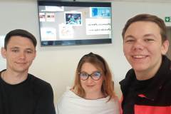 Jan Nawrocki, Dominika Czarnota-Zdybicka i Mikołaj Nawrocki